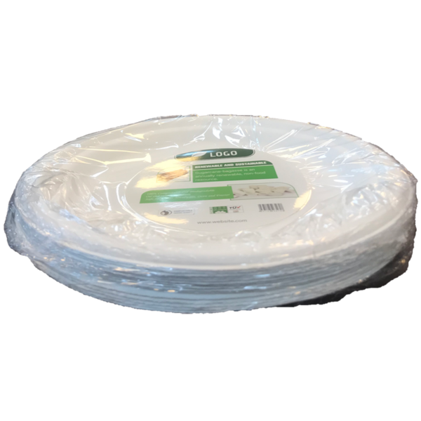Heat Sealing Packaging Sugarcane Bagasse Tableware